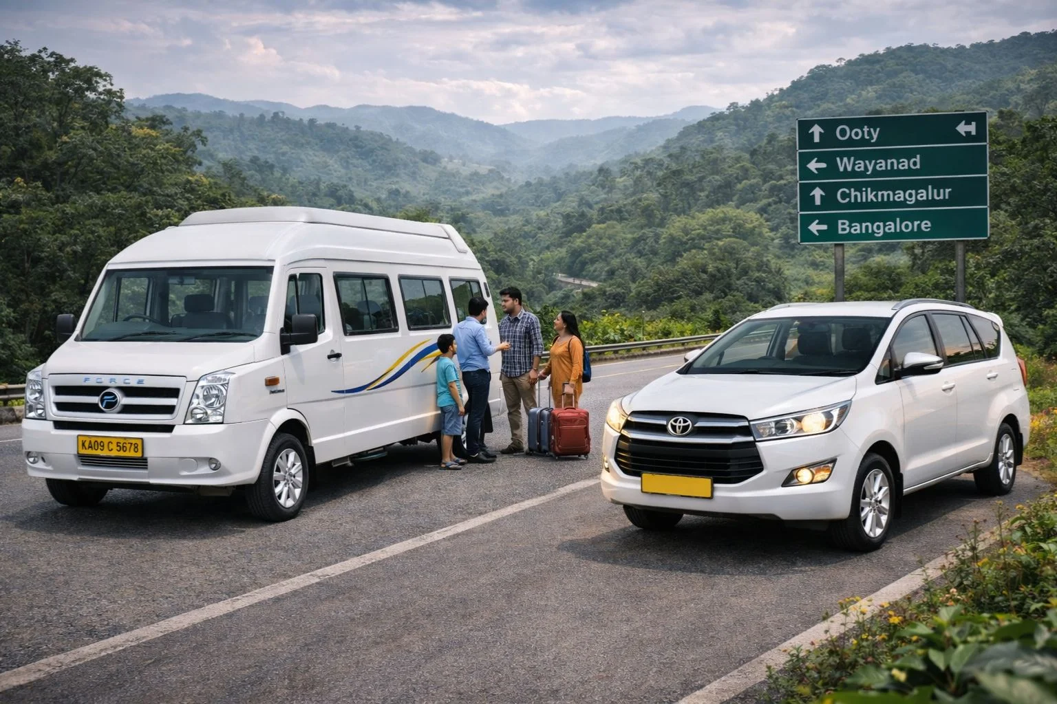 Outstation multi-city taxi service
