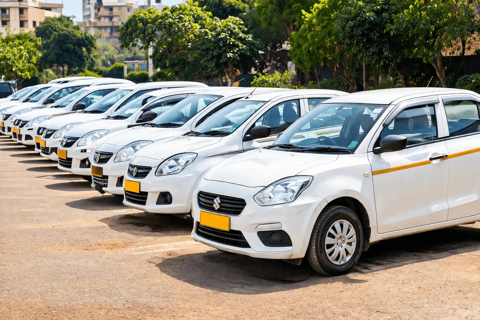 Padhan Travels taxi on a Dehradun mountain road